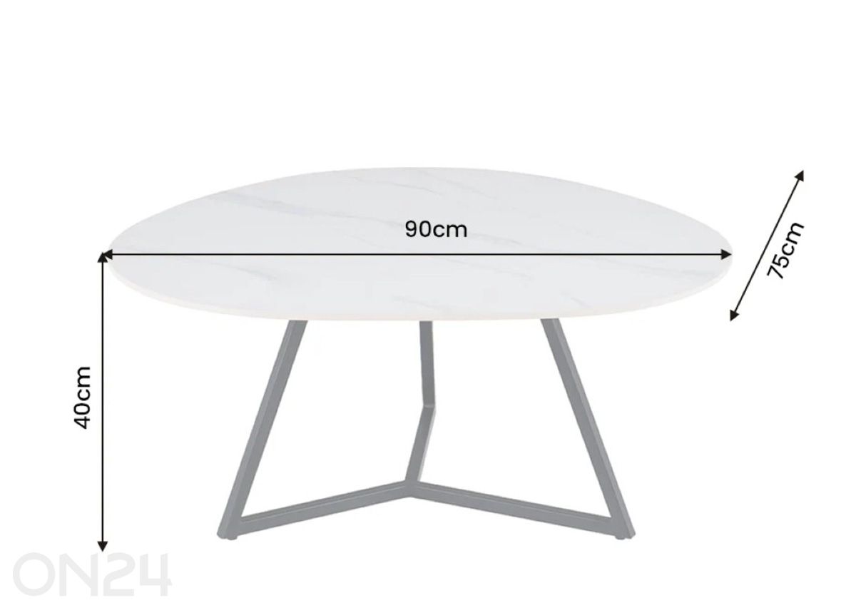 Diivanilaud Marvelous 90 cm suurendatud