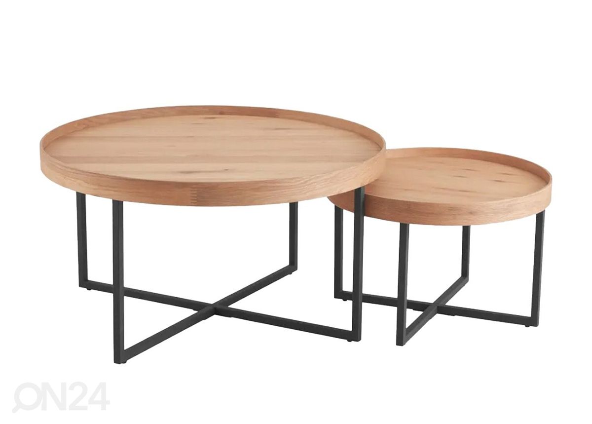 Diivanilaud Music 2 tk, Ø 50 cm ja Ø 70 cm suurendatud