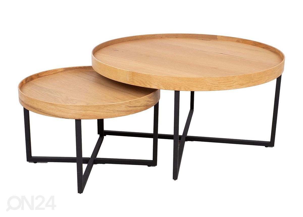 Diivanilaud Music 2 tk, Ø 60 cm ja Ø 90 cm suurendatud