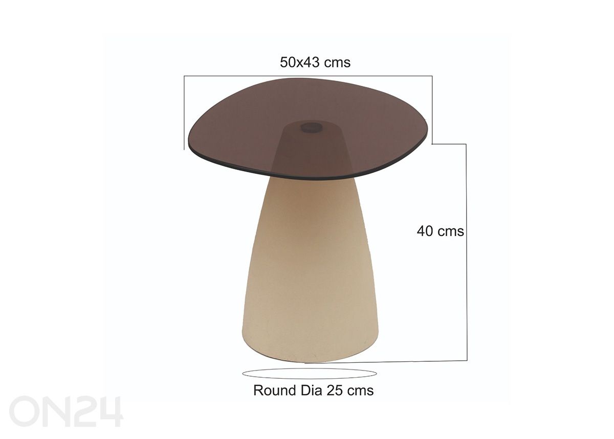 Diivanilaud Mylon 50 cm suurendatud mõõdud