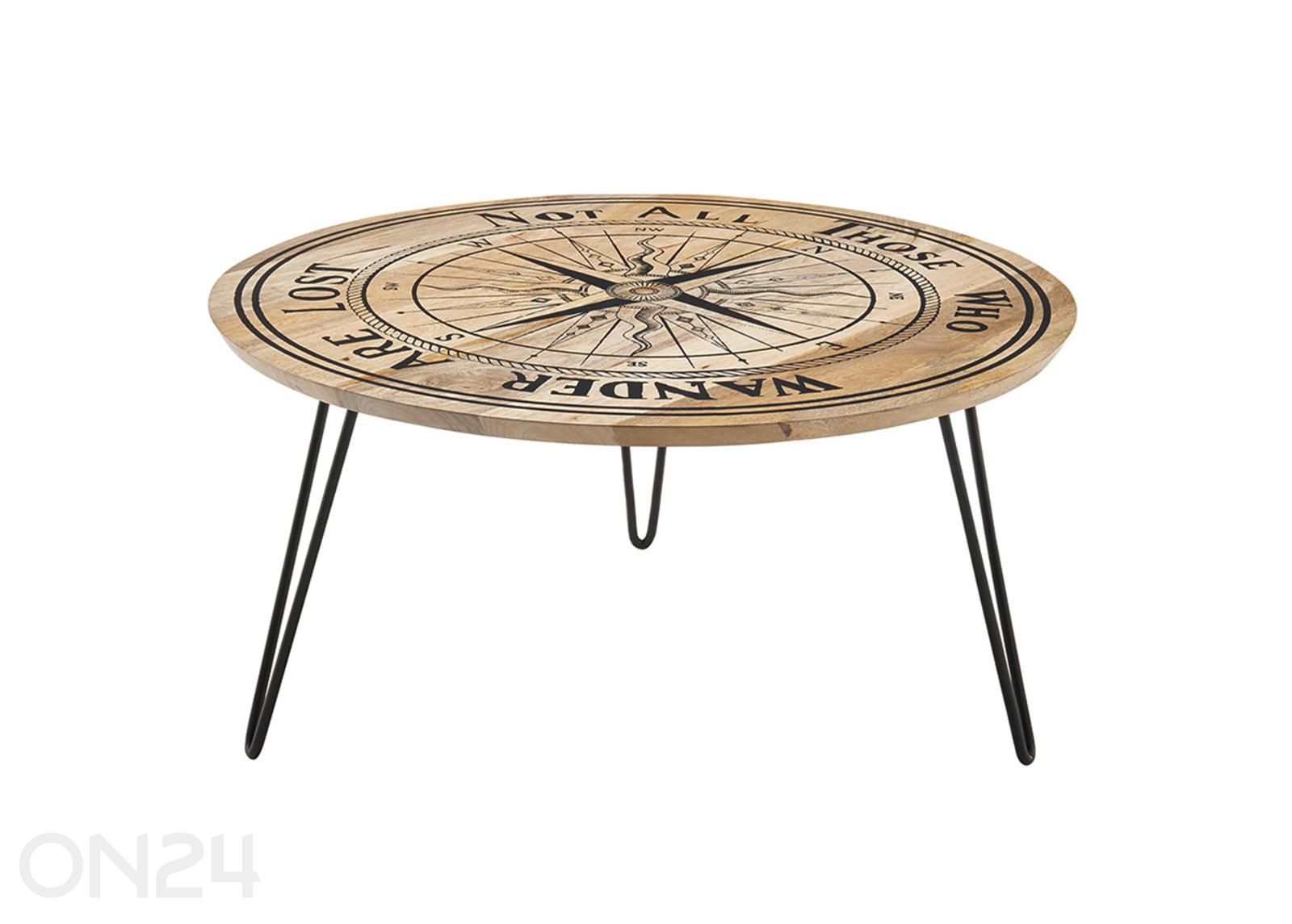 Diivanilaud Nevis Ø 90 cm suurendatud