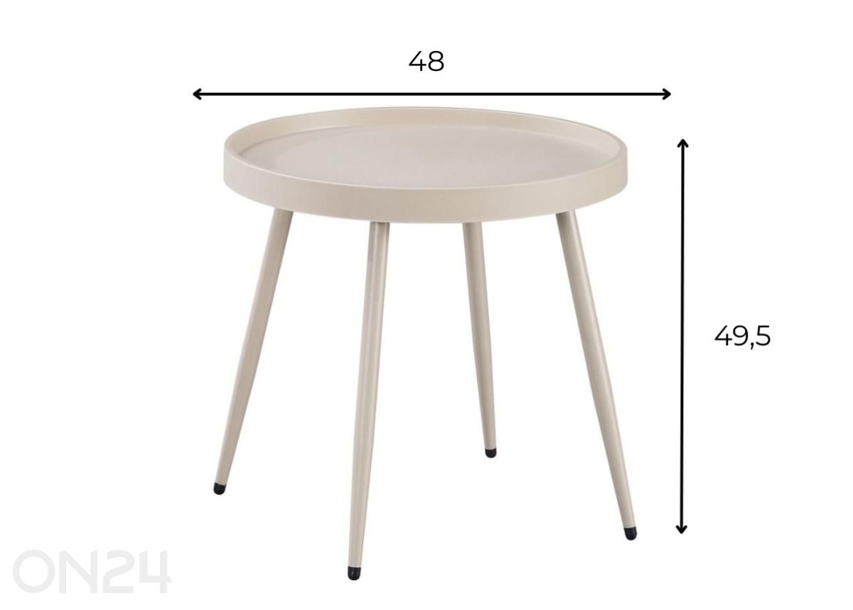 Diivanilaud Palmetto In&Out D49.5 suurendatud mõõdud