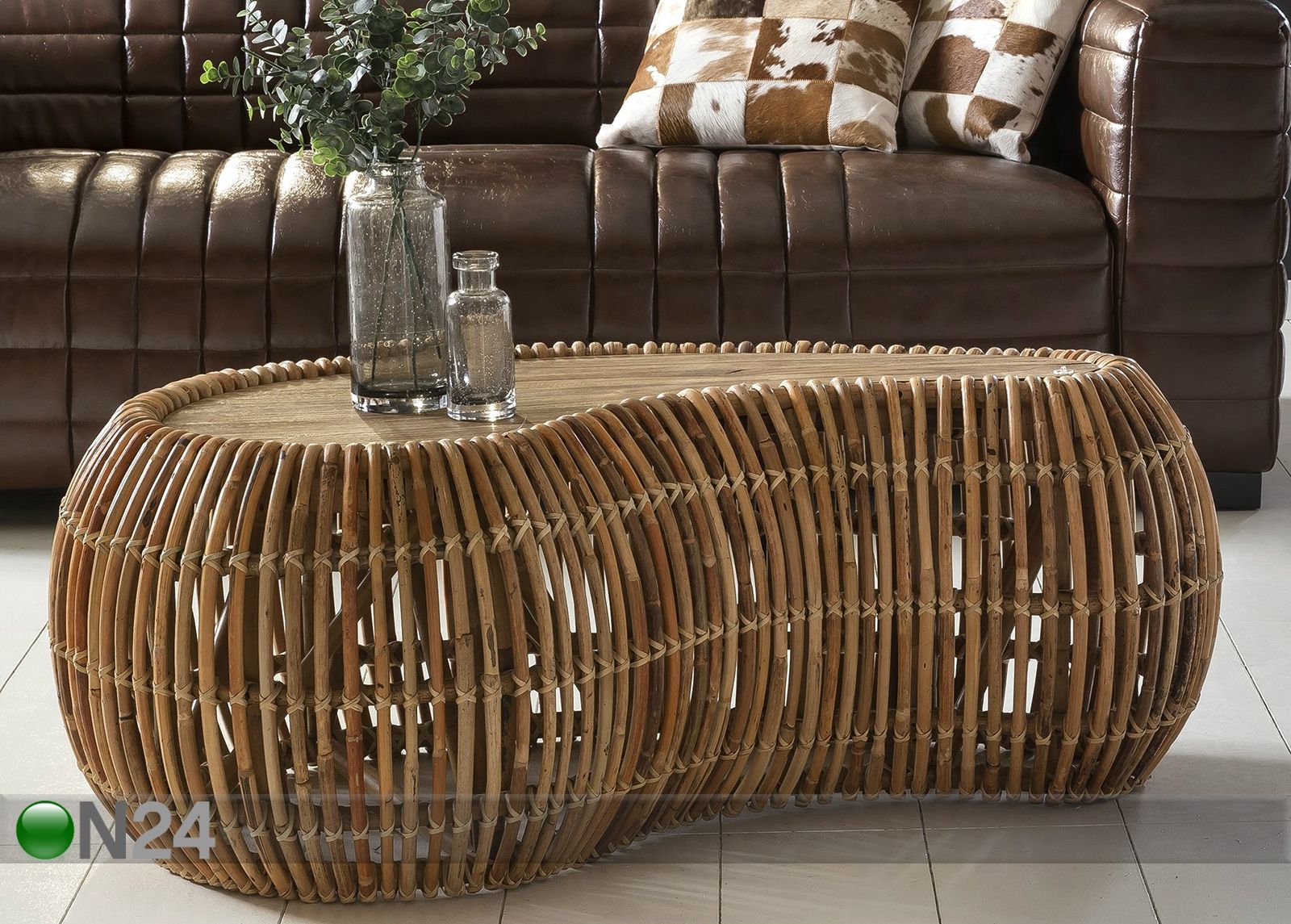 Diivanilaud Rattan 120x80 cm suurendatud