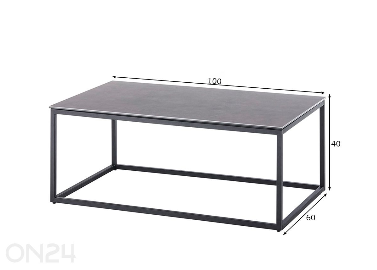 Diivanilaud Varna 100 cm suurendatud mõõdud