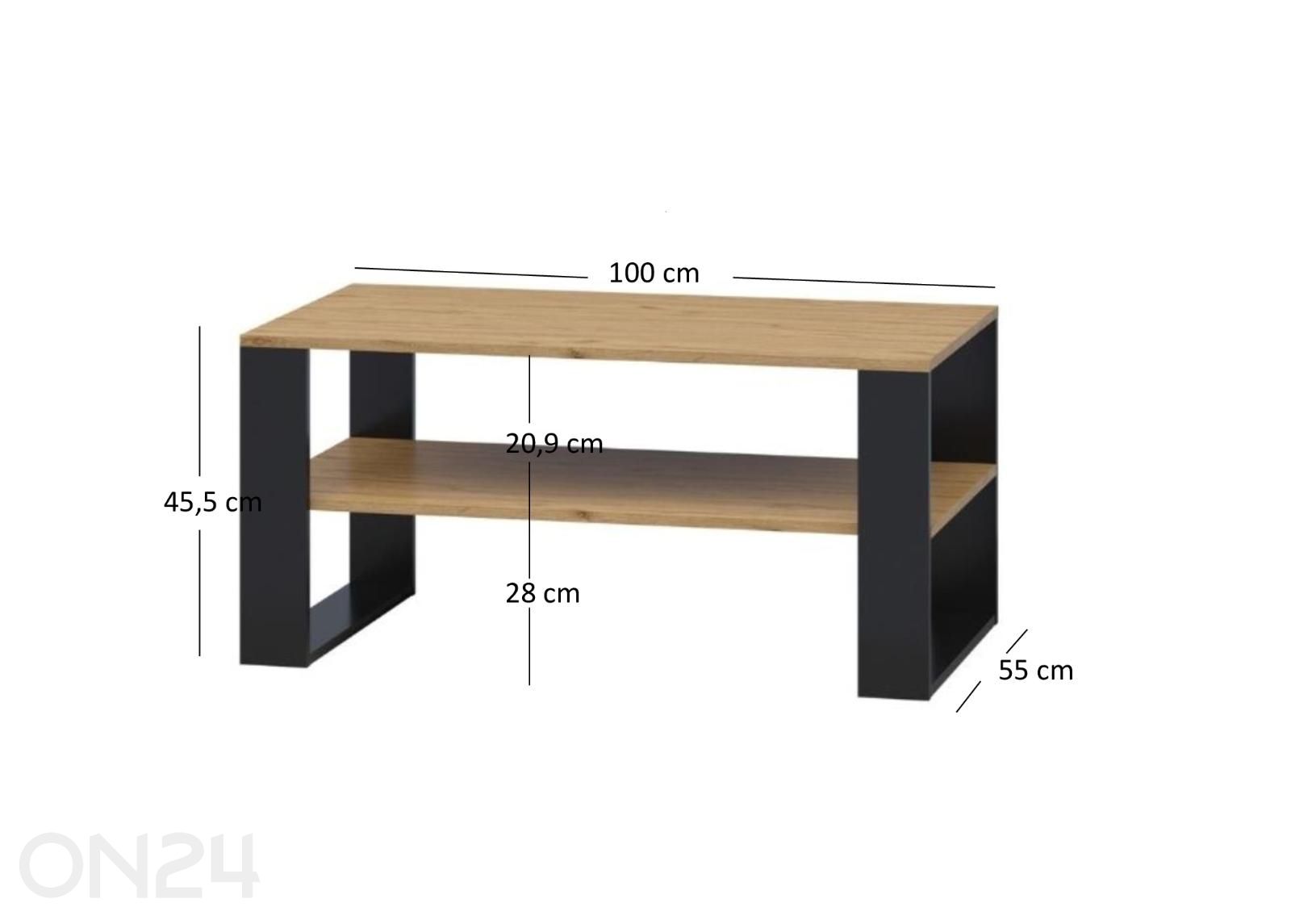 Diivanilaud Wood suurendatud mõõdud