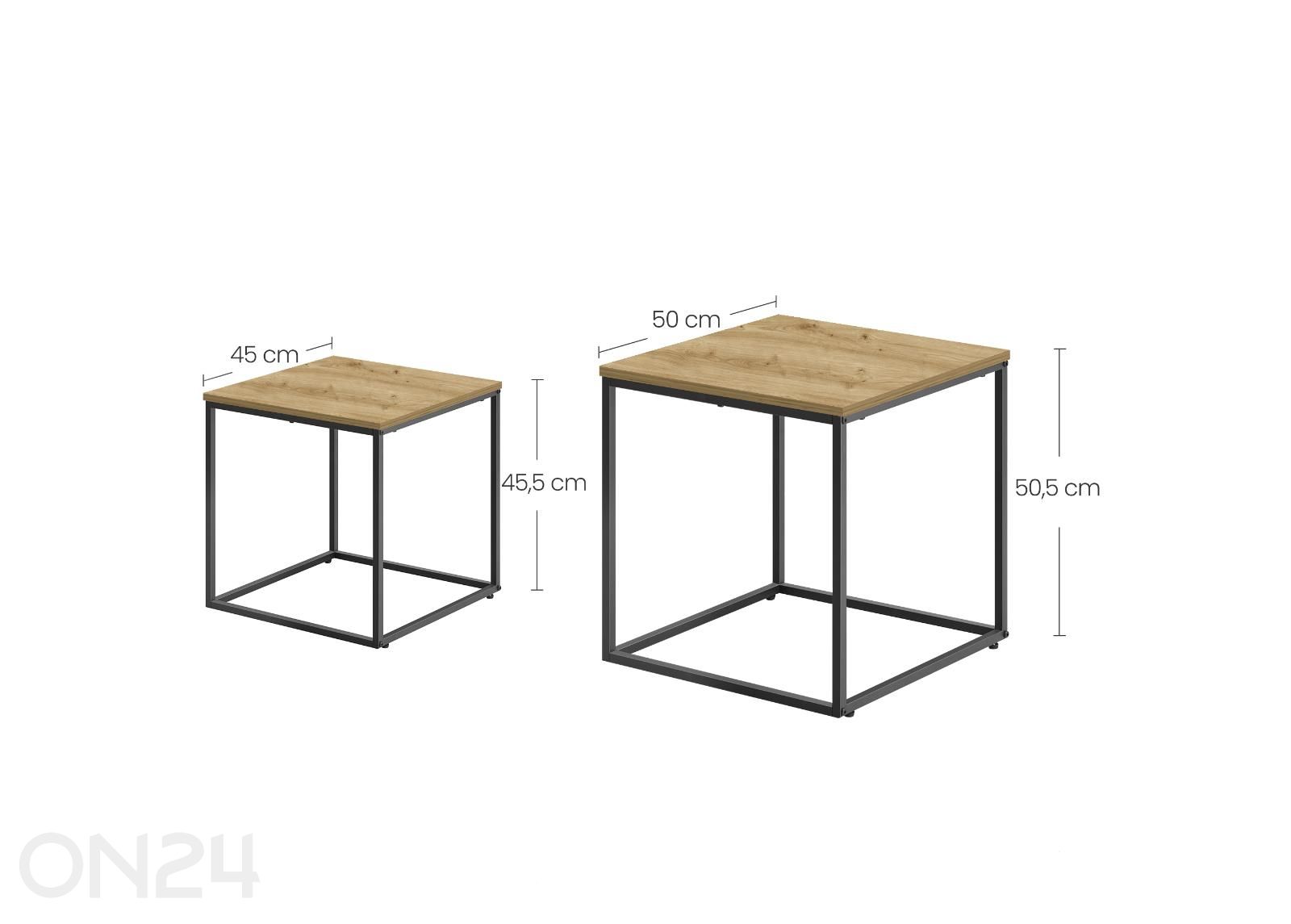 Diivanilaudade komplekt, 2 tk suurendatud mõõdud