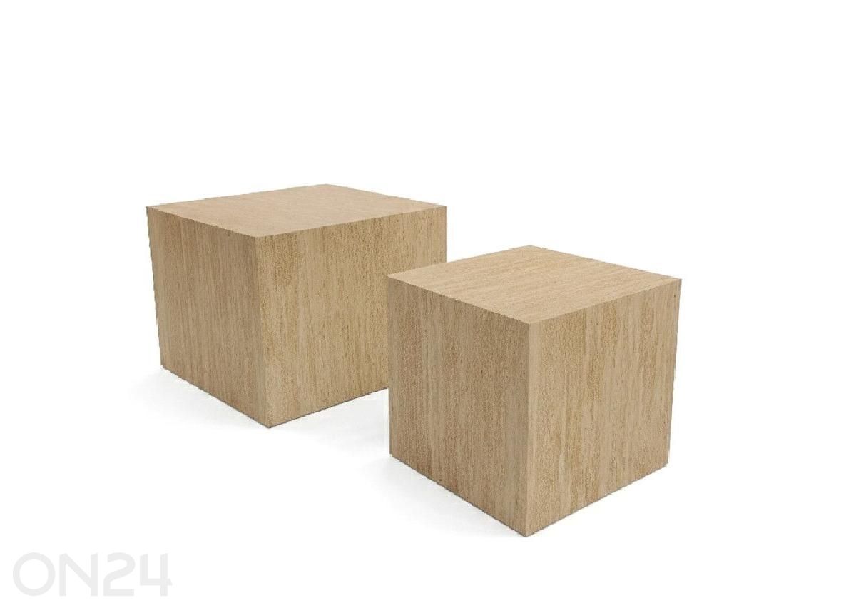 Diivanilaudade komplekt Bud Kuubik 2tk, beež suurendatud