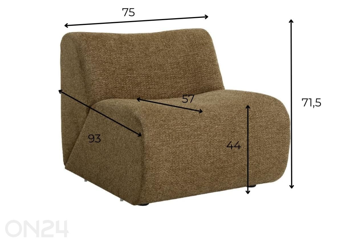 Diivanimoodul keskmine Svenne suurendatud mõõdud