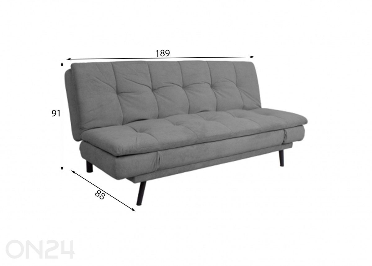 Diivanvoodi Roxy suurendatud mõõdud