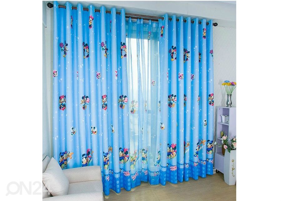 Disainkardinad Disney Blue 300x250 cm suurendatud