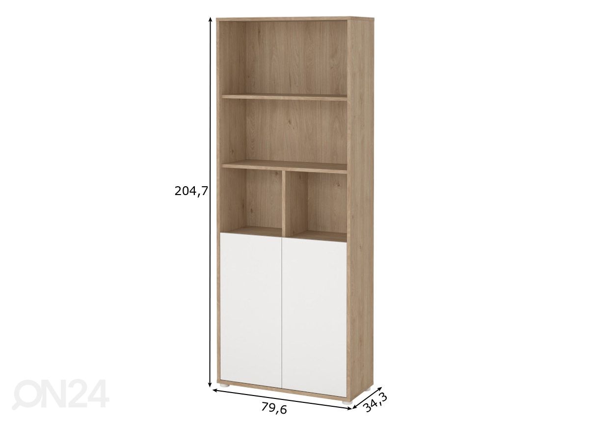 Dokumendikapp Sign 79,6 cm suurendatud mõõdud