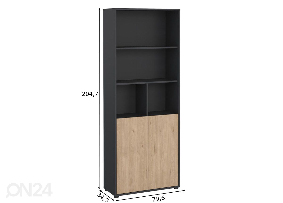 Dokumendikapp Sign 79,6 cm suurendatud mõõdud