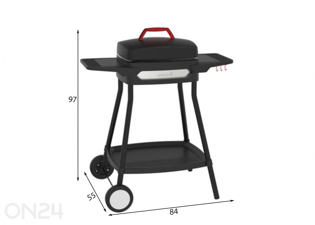 Elektrigrill Barbecook Alexia 5111 suurendatud mõõdud