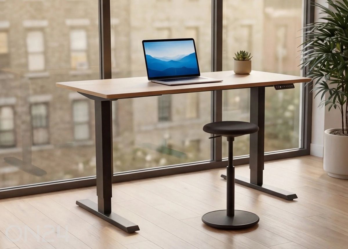 Elektriliselt reguleeritav kirjutuslaud Oak 140 cm suurendatud