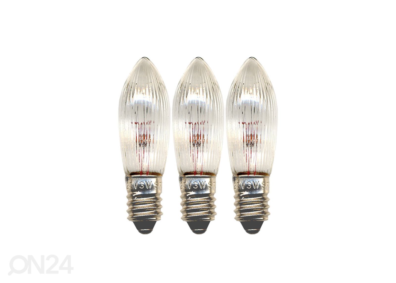 Elektripirnid E10 3 W (3tk) suurendatud
