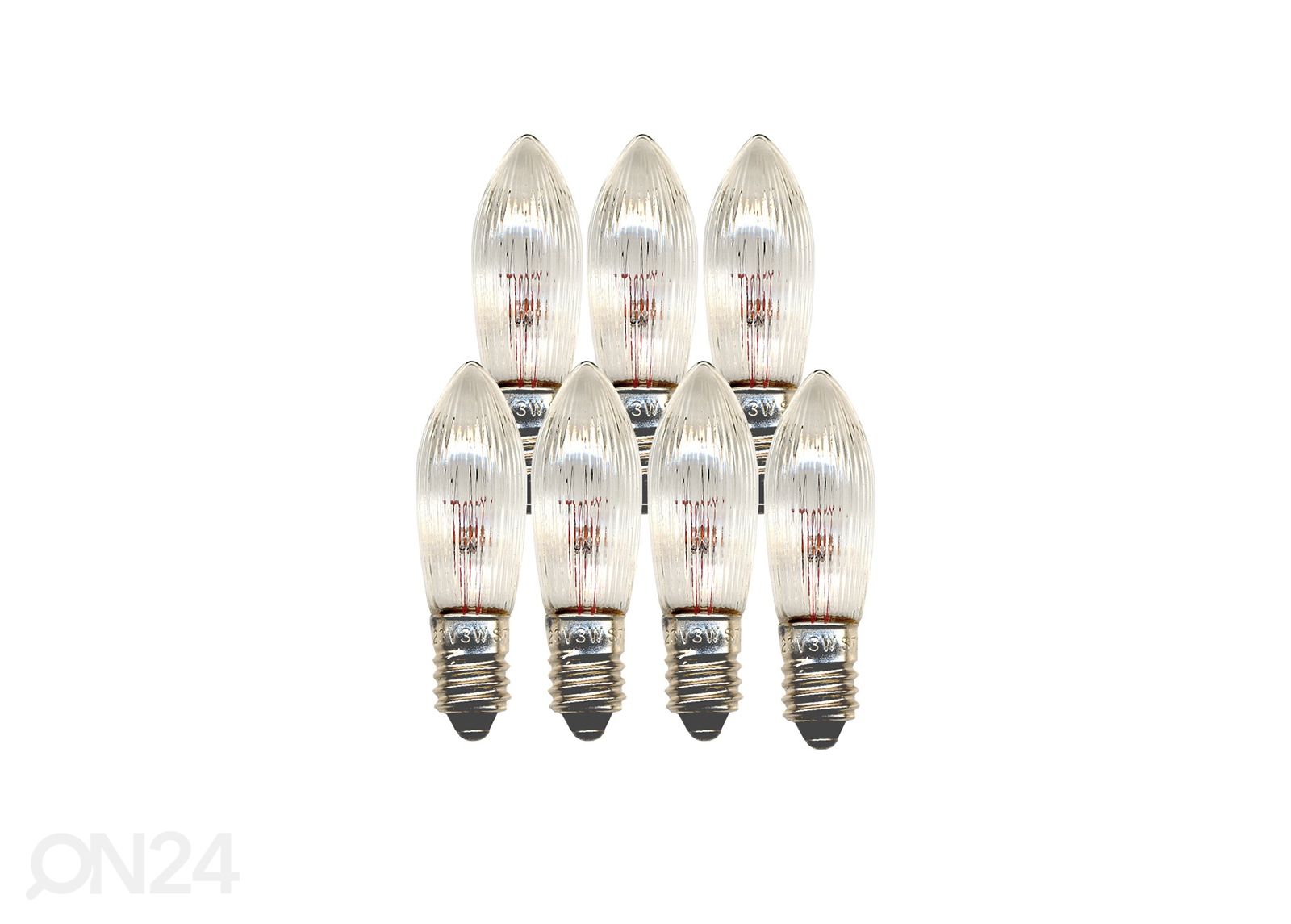 Elektripirnid E10 3 W (7tk) suurendatud