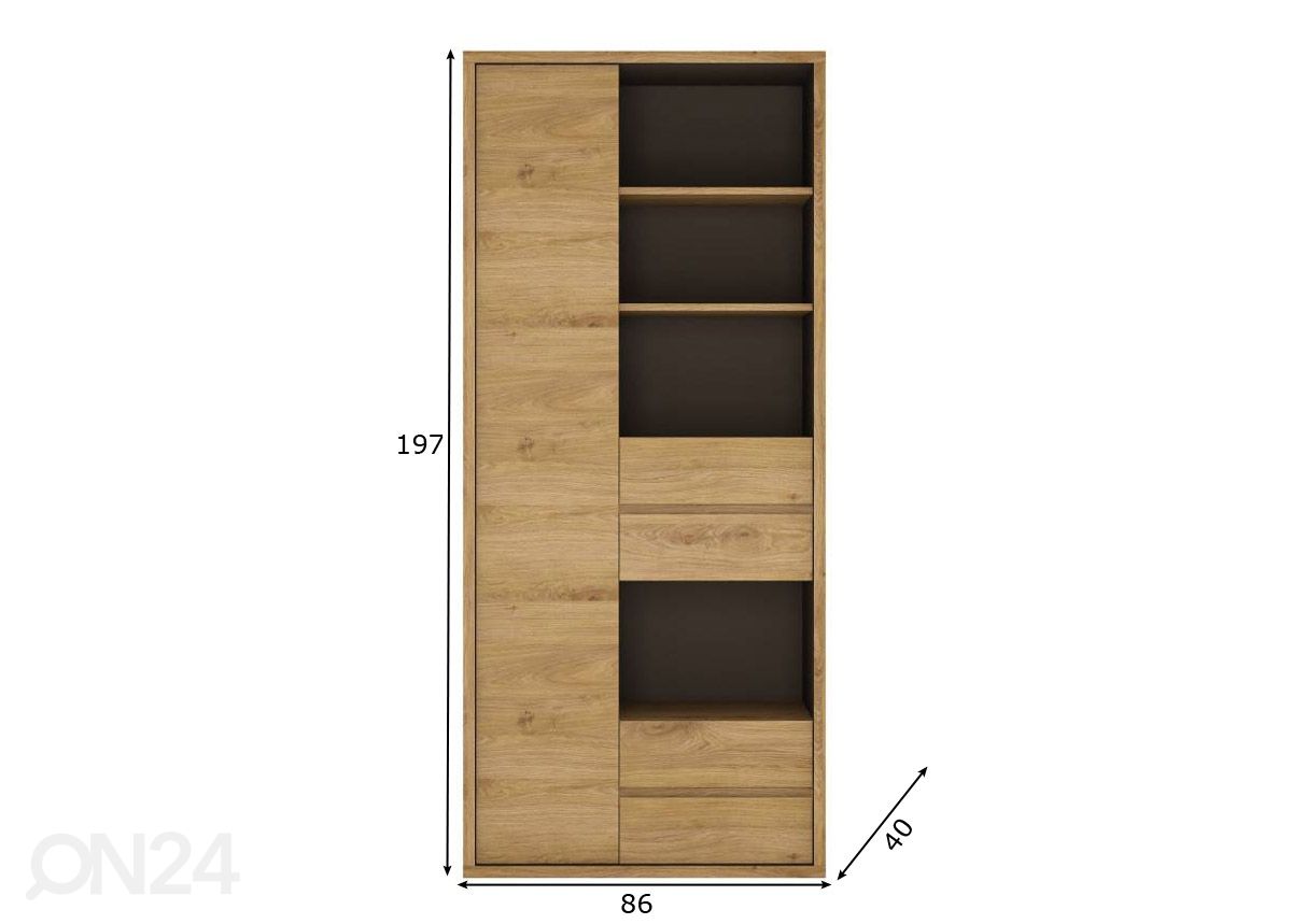 Elutoa kapp Shetland 86 cm suurendatud mõõdud
