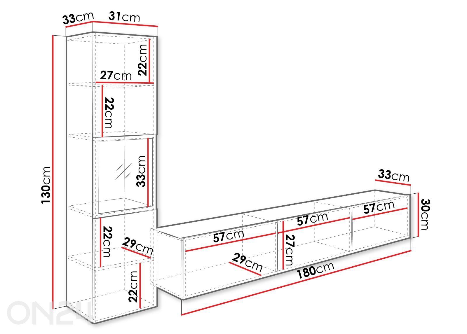 Elutoamööbel Berlin I suurendatud mõõdud