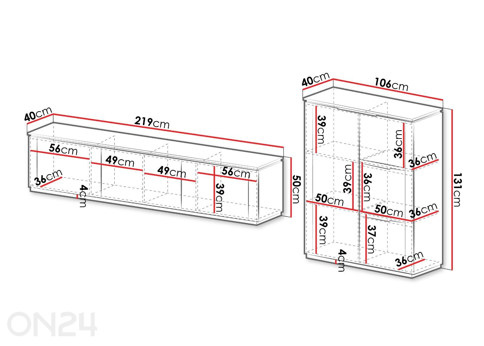 Elutoamööbel Hilafin II suurendatud mõõdud