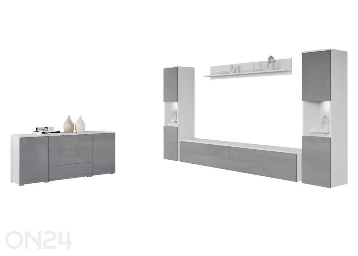 Elutoamööbli komplekt Paris II + LED suurendatud