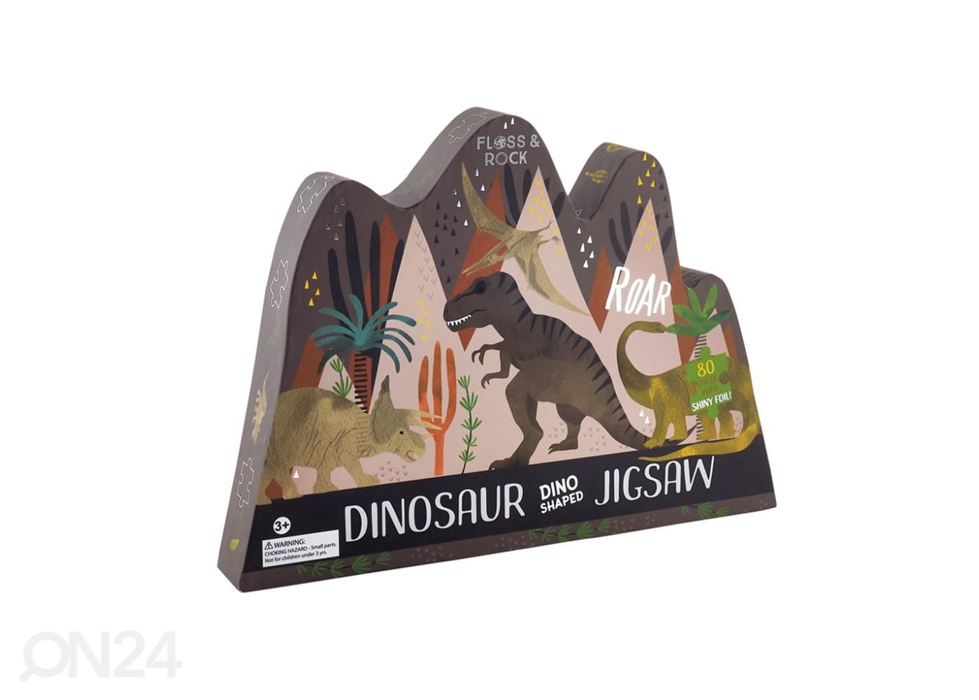 Erikujuline pusle Dinozaurad 80 tk suurendatud