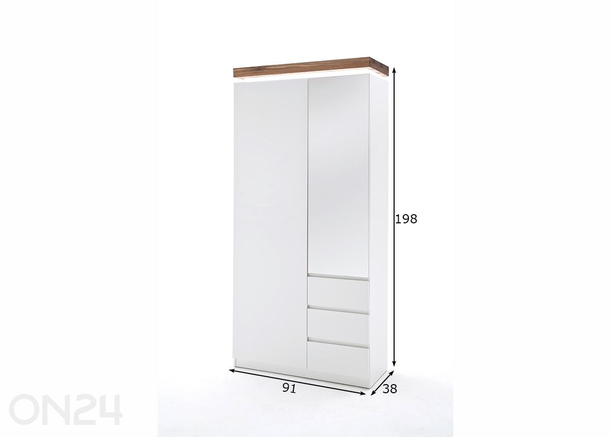 Esikukapp Romina suurendatud mõõdud