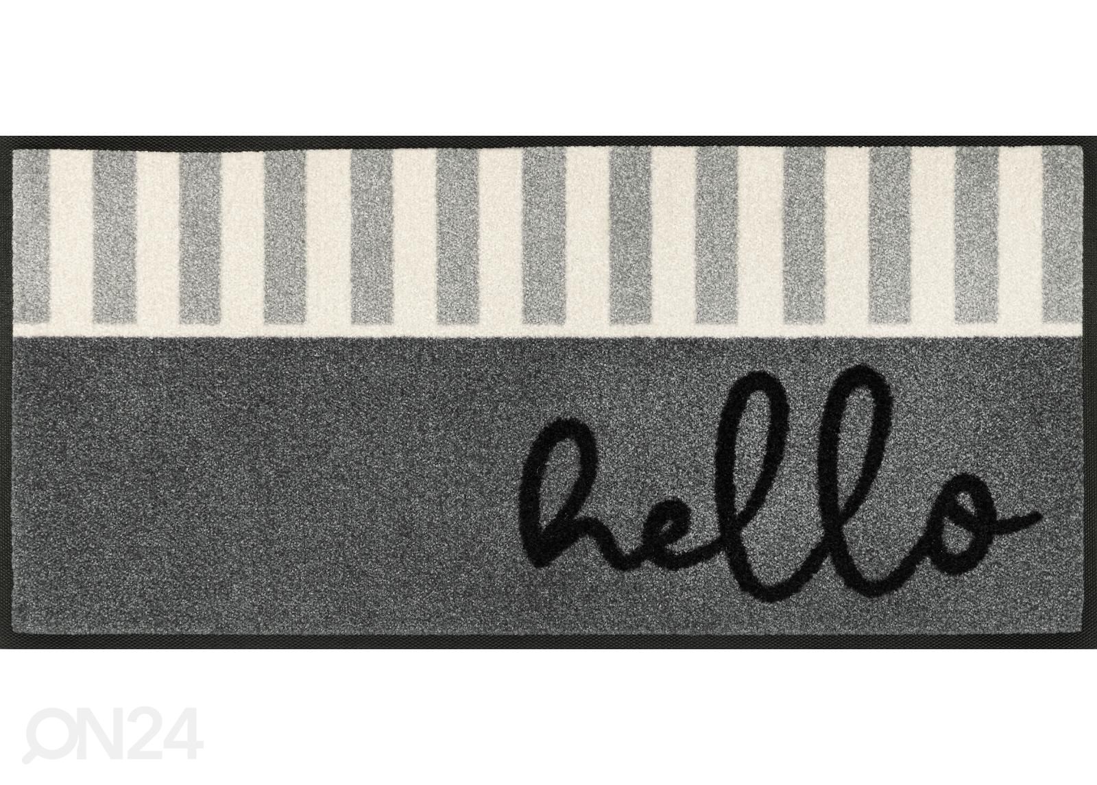 Esikumatt Hello Stripes 35x75 cm suurendatud