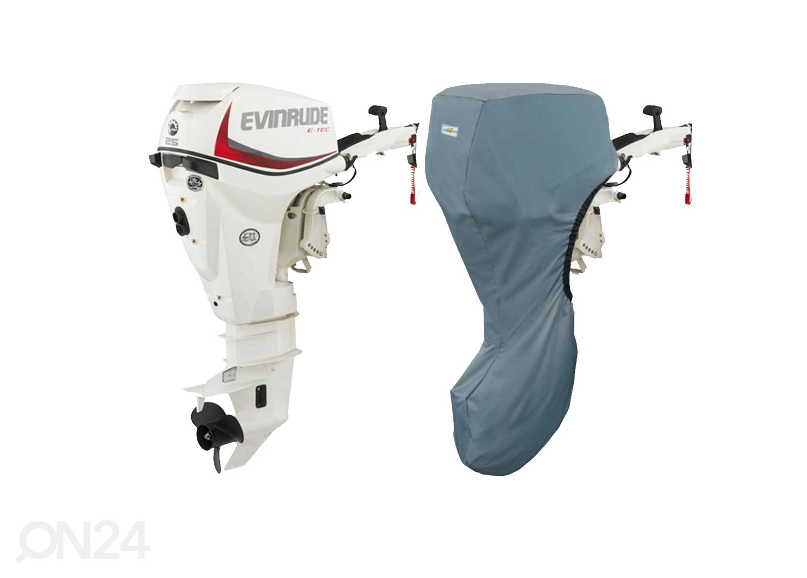 Evinrude päramootori täiskate E-TEC 15 H.O.-30 hp 20'' 2009- suurendatud