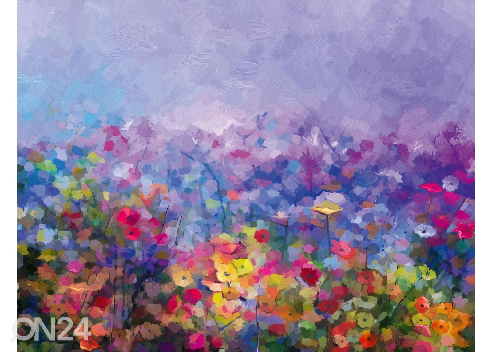 Fliis fototapeet Abstract Colorful Oil Painting suurendatud