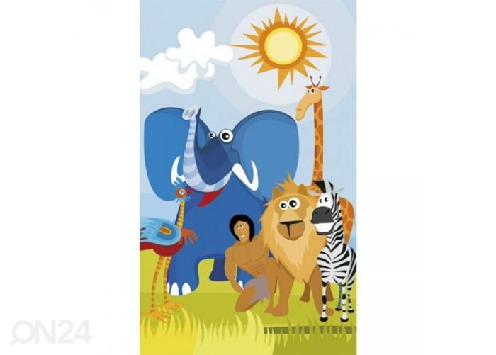 Fliis fototapeet African animals 150x250 cm suurendatud