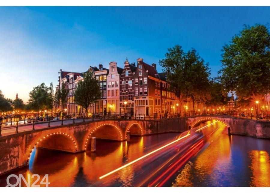 Fliis fototapeet Amsterdam 225x250 cm suurendatud