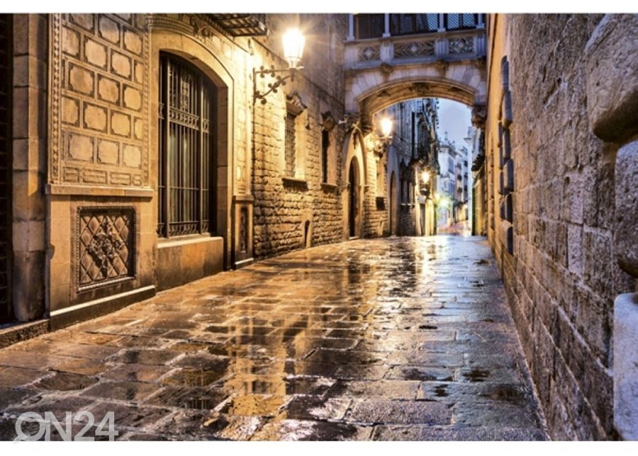 Fliis fototapeet Ancient street 150x250 cm suurendatud