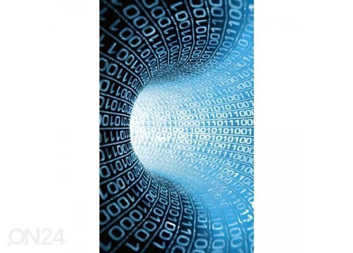 Fliis fototapeet Binary tream 150x250 cm suurendatud