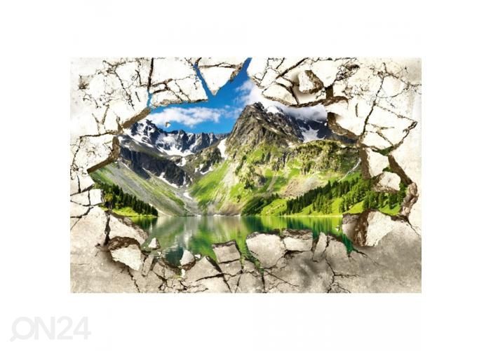 Fliis fototapeet Break wall 225x250 cm suurendatud