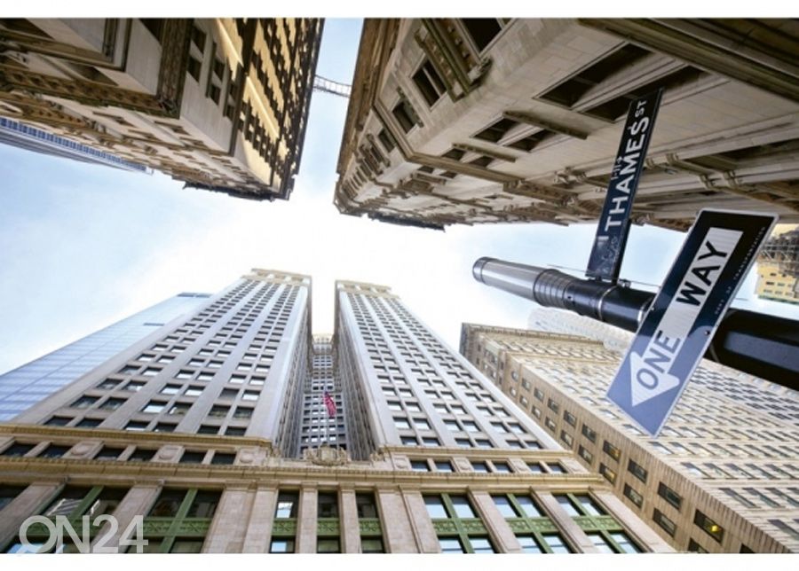 Fliis fototapeet Broadway skyscrapers 150x250 cm suurendatud