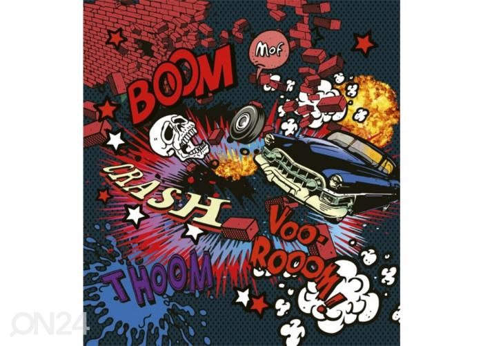 Fliis fototapeet Car crash 225x250 cm suurendatud