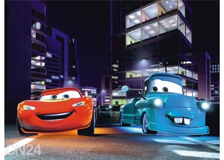 Fliis-fototapeet Cars friends 360x270 cm suurendatud