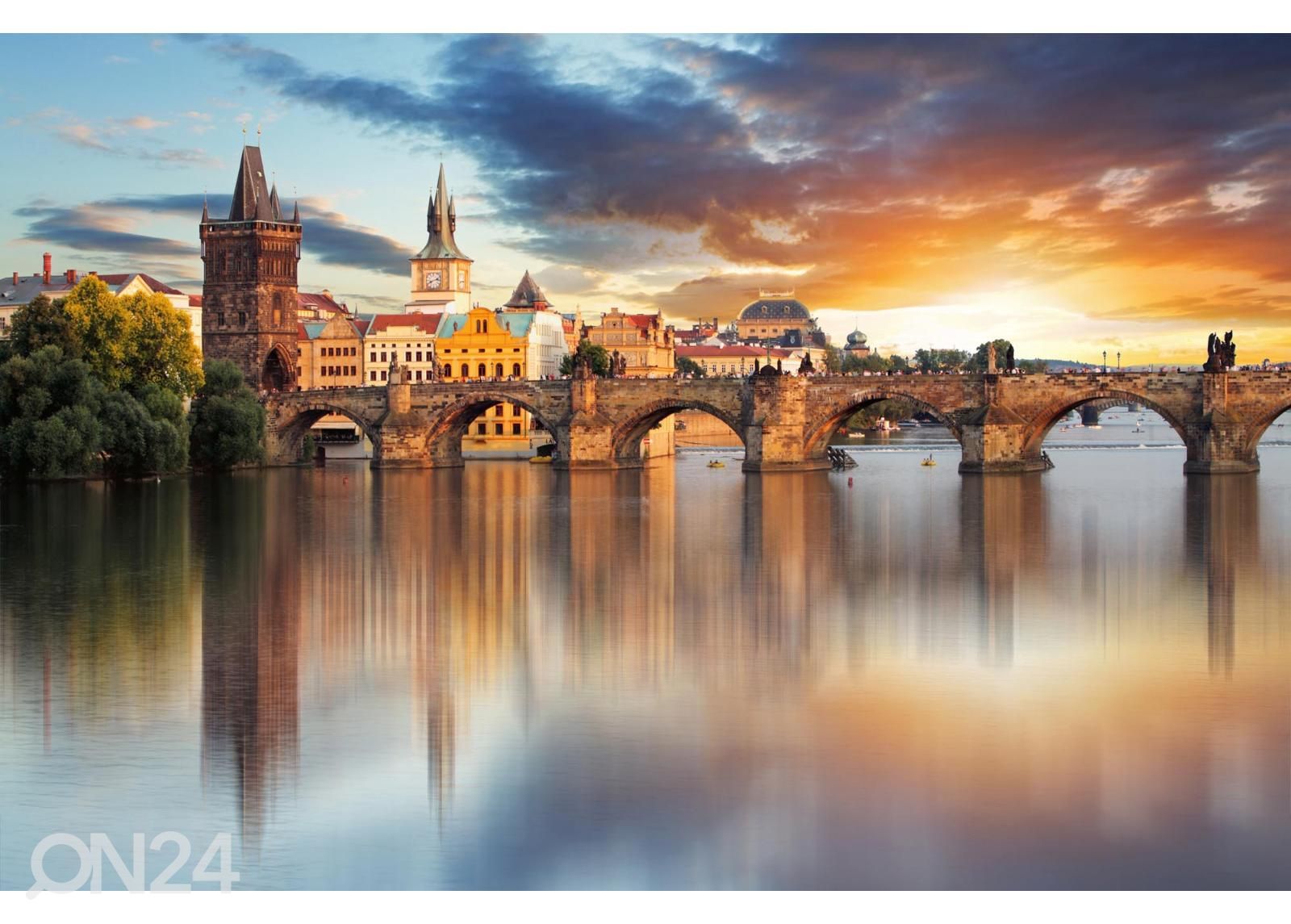 Fliis fototapeet Charles Bridge suurendatud