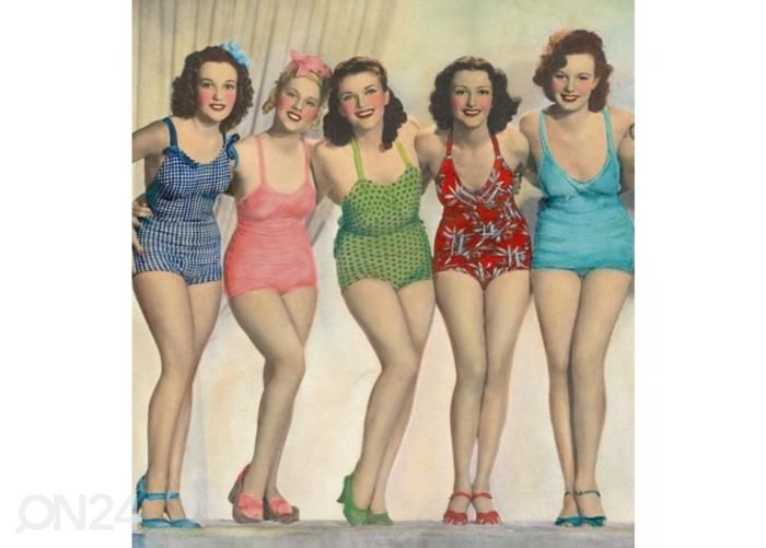Fliis fototapeet Charming ladies 225x250 cm suurendatud