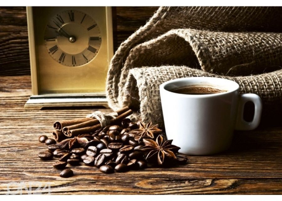 Fliis fototapeet Cup of coffee 150x250 cm suurendatud
