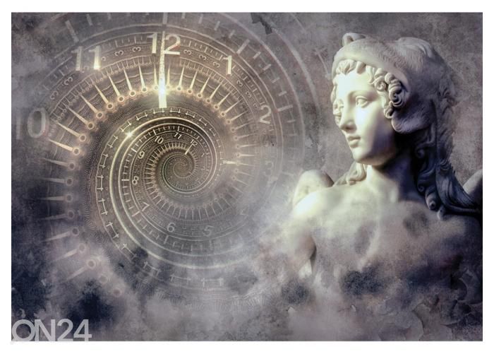 Fliis fototapeet Fantasy Clock 368x254 cm suurendatud
