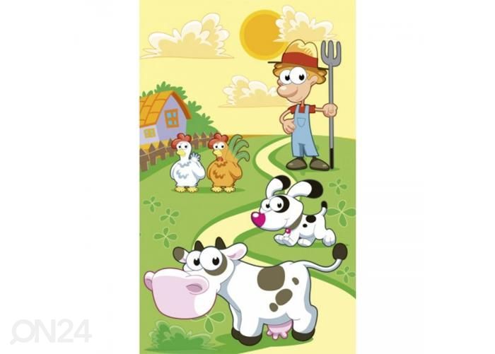Fliis fototapeet Farm 150x250 cm suurendatud