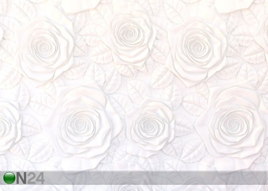 Fliis-fototapeet Flowers 3D, 360x270 cm suurendatud