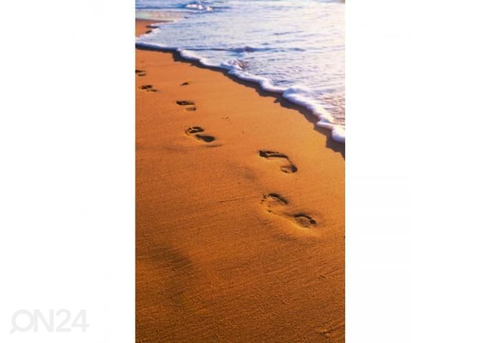 Fliis fototapeet Footsteps 150x250 cm suurendatud