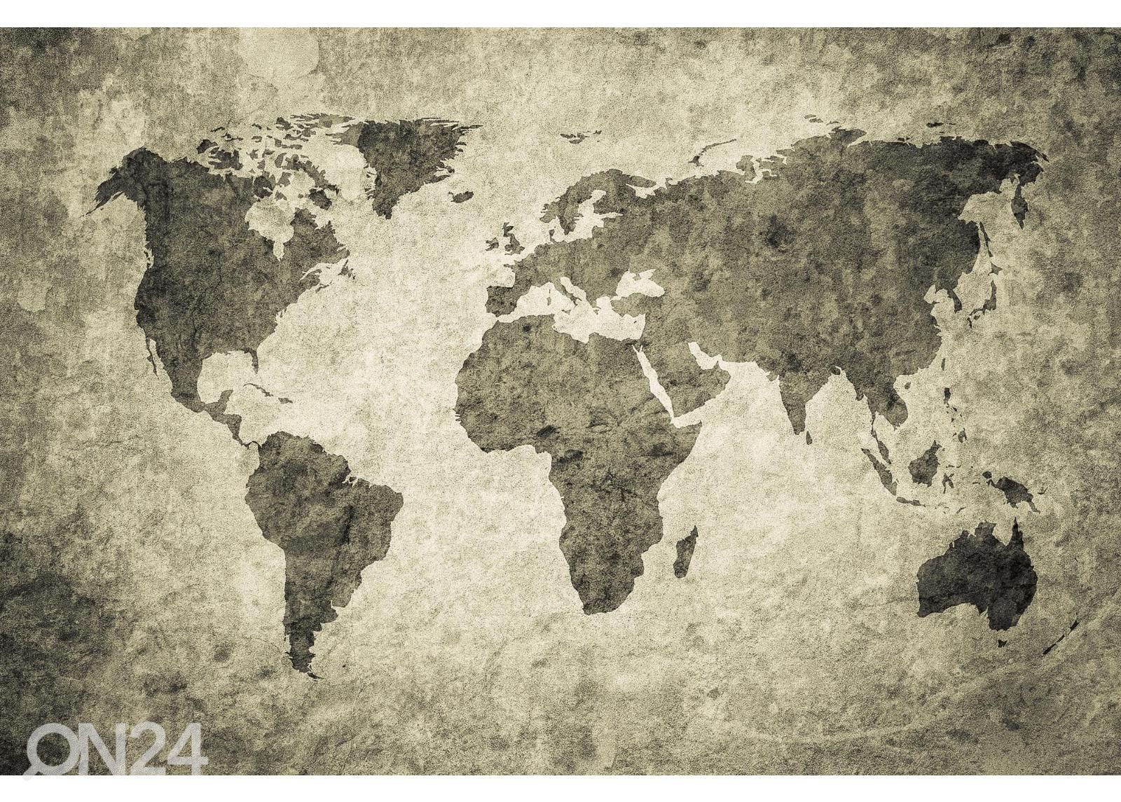 Fliis fototapeet Grunge Map suurendatud
