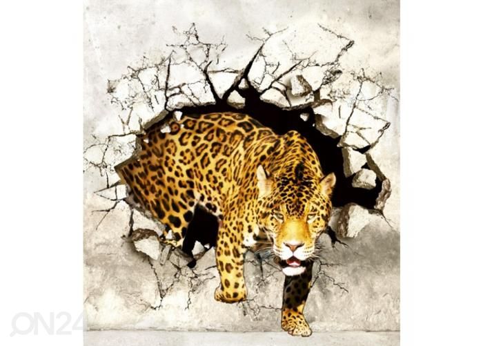 Fliis fototapeet Hunting panther 225x250 cm suurendatud