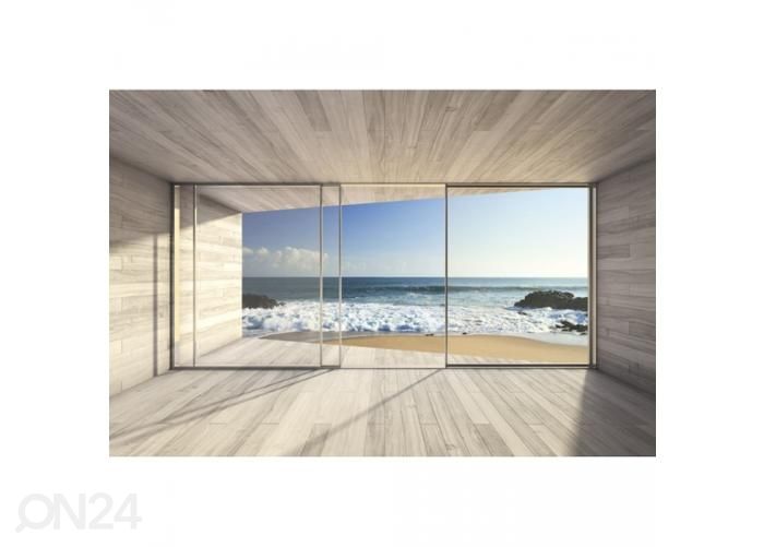 Fliis fototapeet Large bay window 375x250 cm suurendatud