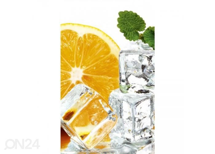 Fliis fototapeet Lemon and ice 150x250 cm suurendatud