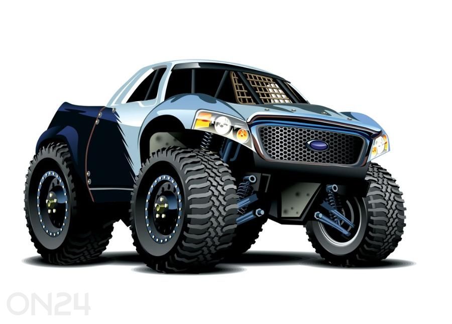 Fliis fototapeet Monster Truck 368x254cm suurendatud