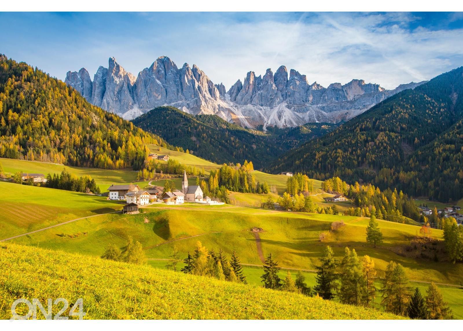 Fliis fototapeet Mountain Scenery suurendatud